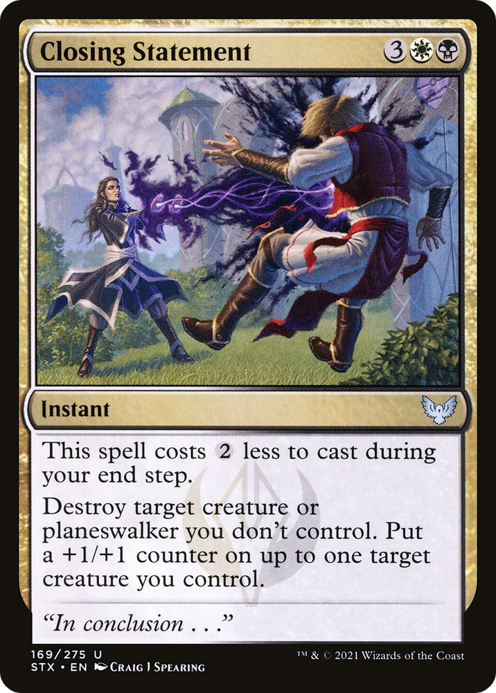Closing Statement [Strixhaven: School of Mages]