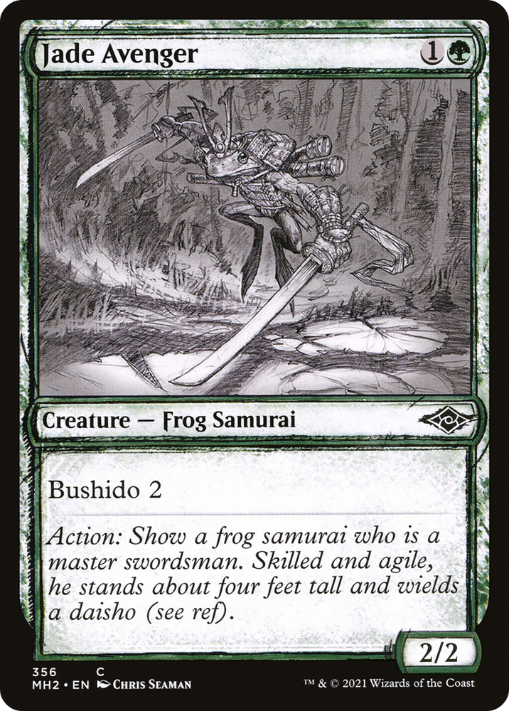 Jade Avenger (Sketch) [Modern Horizons 2]