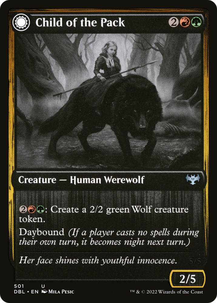 Child of the Pack // Savage Packmate [Innistrad: Double Feature]
