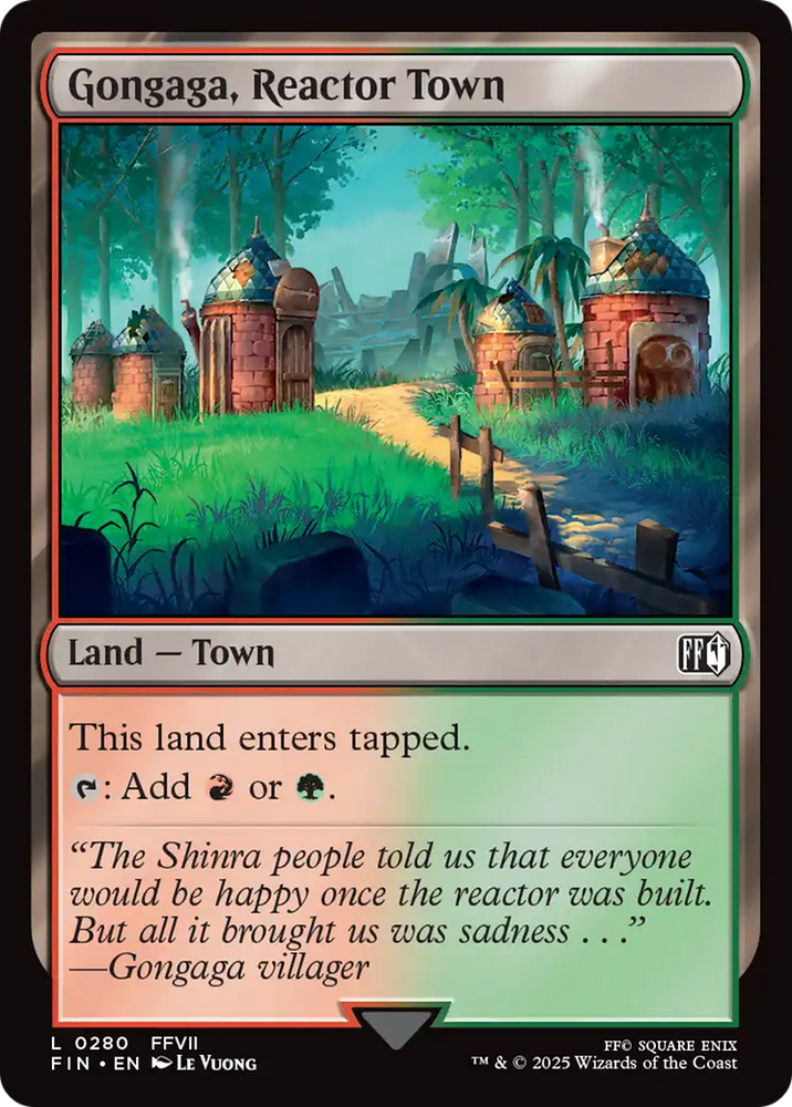 Gongaga, Reactor Town (FIN-280) - FINAL FANTASY Foil