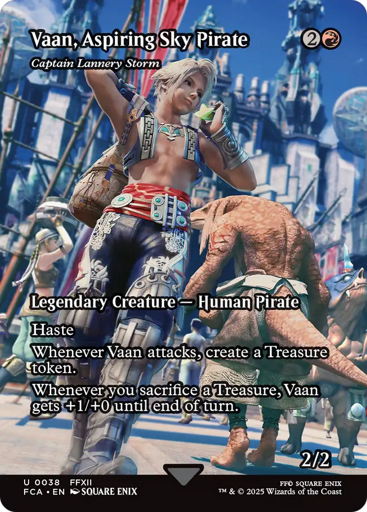 Vaan, Aspiring Sky Pirate - Captain Lannery Storm (Showcase) (FCA-038) - FINAL FANTASY: Through the Ages / Vaan, Aspiring Sky Pirate (Borderless) Foil