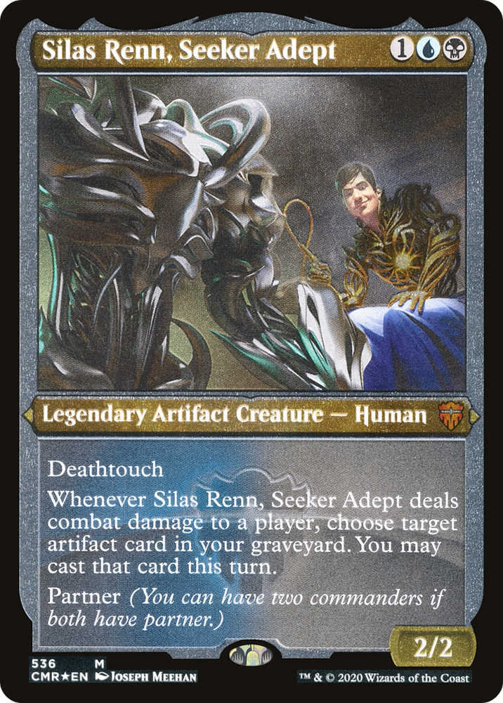 Silas Renn, Seeker Adept (Etched) [Commander Legends]
