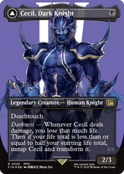 Cecil, Dark Knight // Cecil, Redeemed Paladin (FIN-525) - FINAL FANTASY (Borderless) Foil