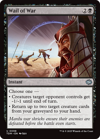 Wail of War (TDM-098) - Tarkir: Dragonstorm Foil