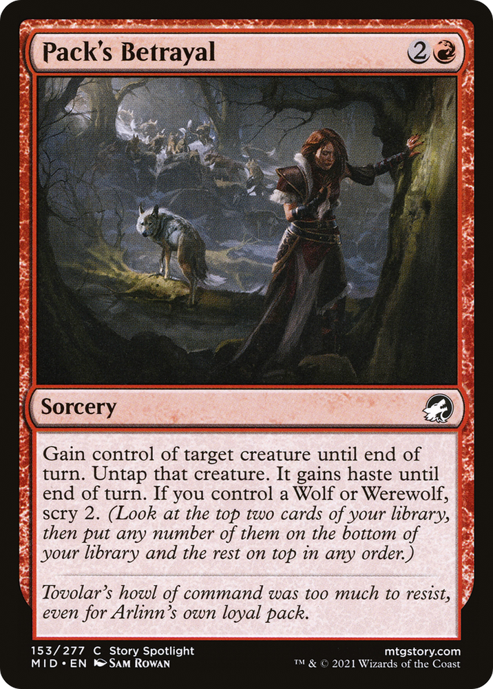 Pack's Betrayal [Innistrad: Midnight Hunt]