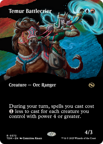 Temur Battlecrier (TDM-372) - Tarkir: Dragonstorm: (Showcase) (Borderless)