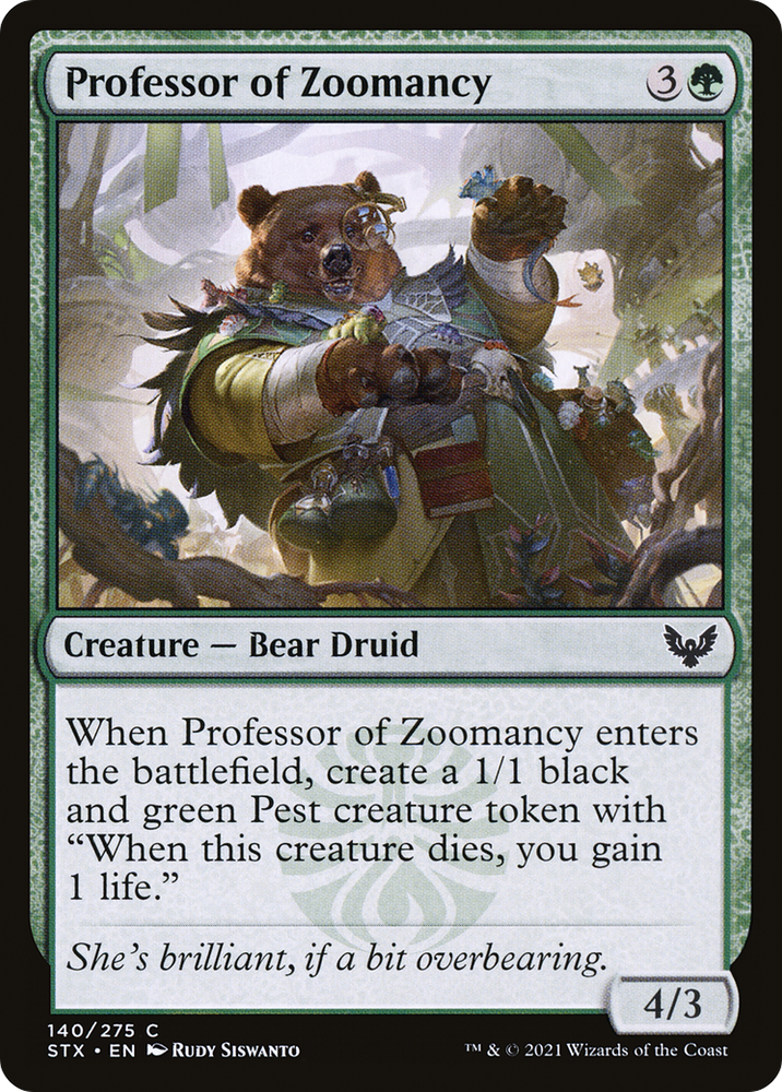 Professor of Zoomancy [Strixhaven: School of Mages]