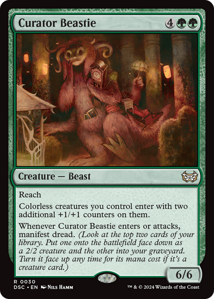 Curator Beastie [Duskmourn: House of Horror Commander]