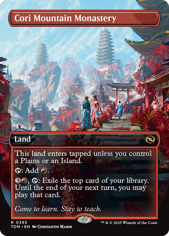 Cori Mountain Monastery (TDM-393) - Tarkir: Dragonstorm (Borderless)