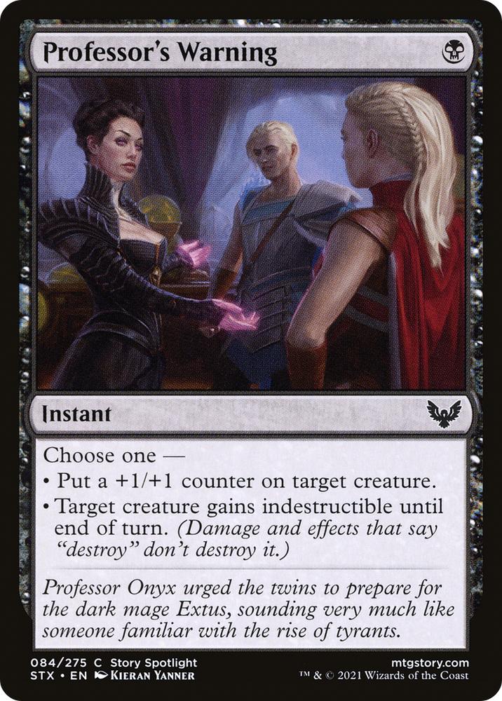 Professor's Warning [Strixhaven: School of Mages]
