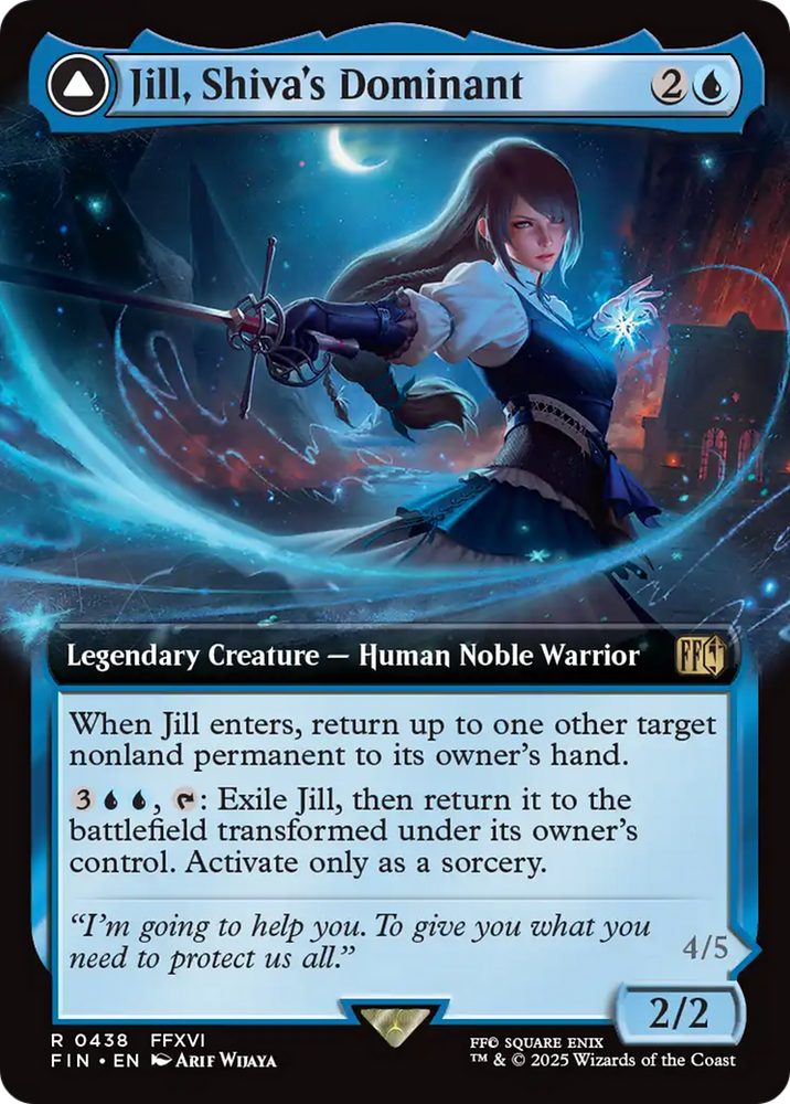 Jill, Shiva's Dominant (Extended Art) (FIN-438) - FINAL FANTASY: (enchantment, Extended Art) Foil
