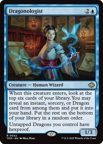 Dragonologist (TDM-042) - Tarkir: Dragonstorm Foil