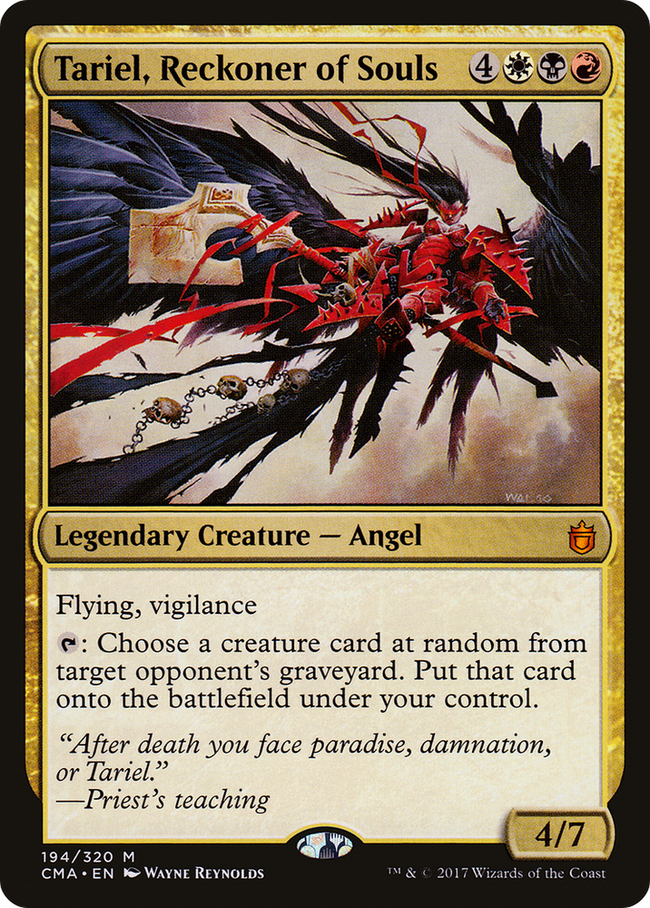 Tariel, Reckoner of Souls [Commander Anthology]