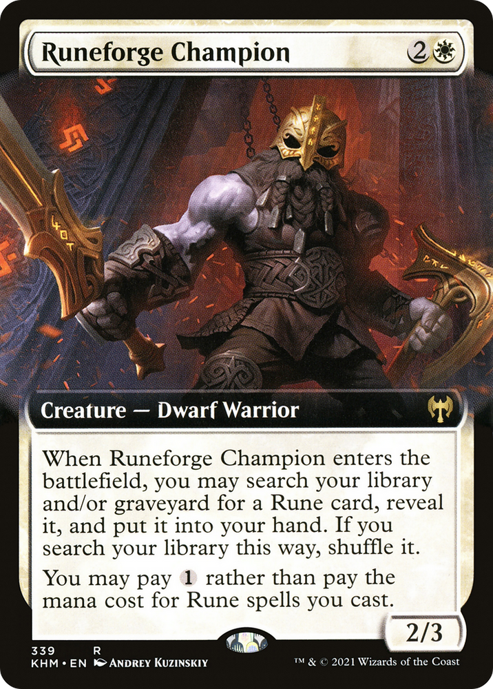 Runeforge Champion (Extended Art) [Kaldheim]