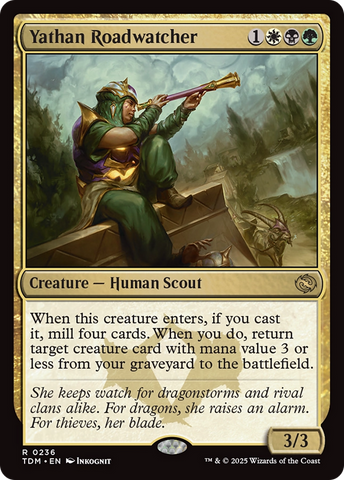 Yathan Roadwatcher (TDM-236) - Tarkir: Dragonstorm Foil