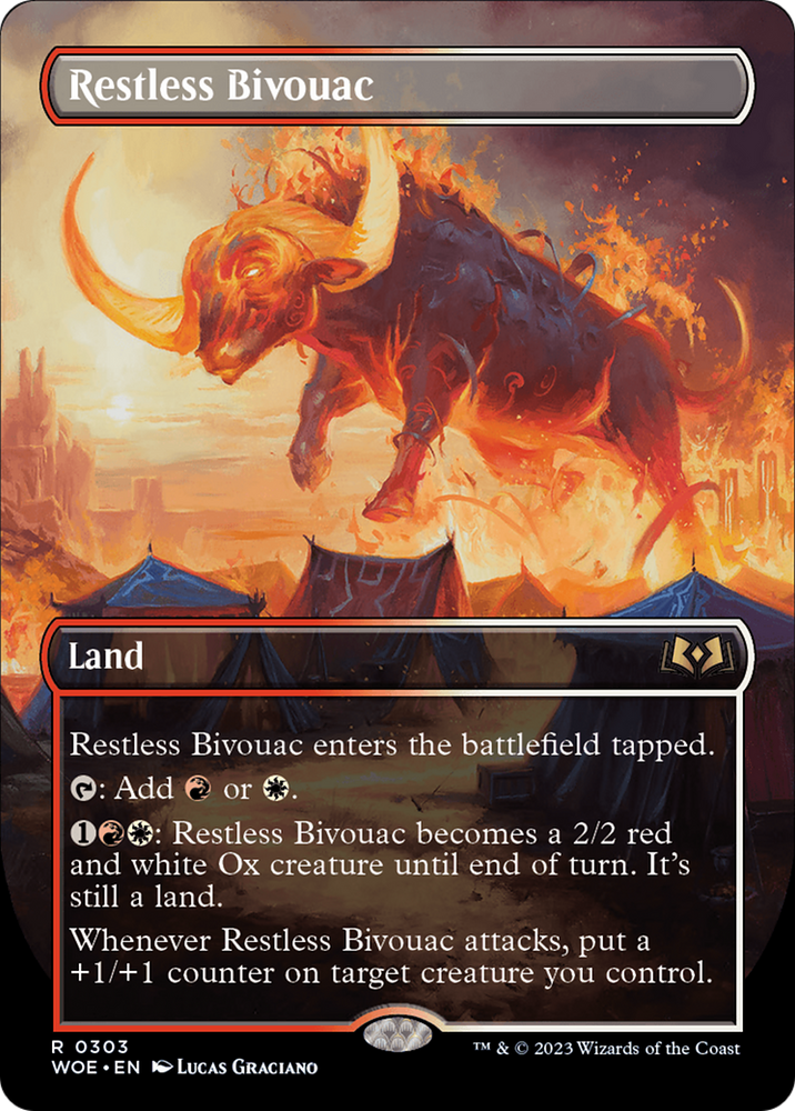 Restless Bivouac (Borderless Alternate Art) [Wilds of Eldraine]