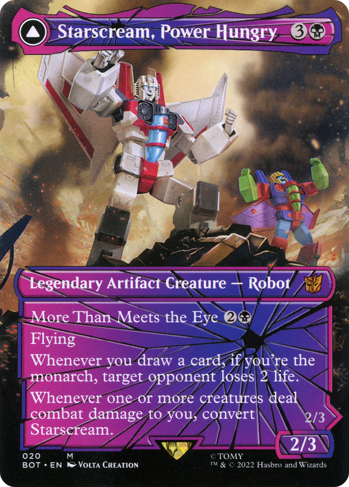 Starscream, Power Hungry // Starscream, Seeker Leader (Shattered Glass) [Transformers]