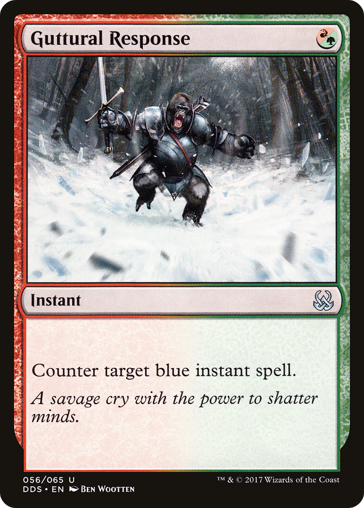 Guttural Response [Duel Decks: Mind vs. Might]