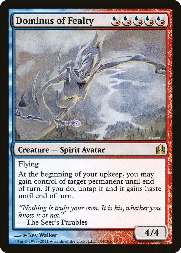 Dominus of Fealty [Commander 2011]
