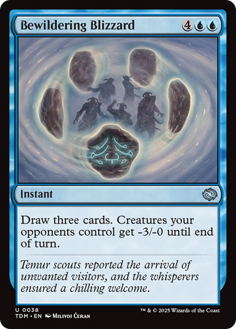 Bewildering Blizzard (TDM-038) - Tarkir: Dragonstorm Foil