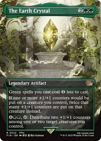 The Earth Crystal (FIN-342) - FINAL FANTASY (Borderless) Foil