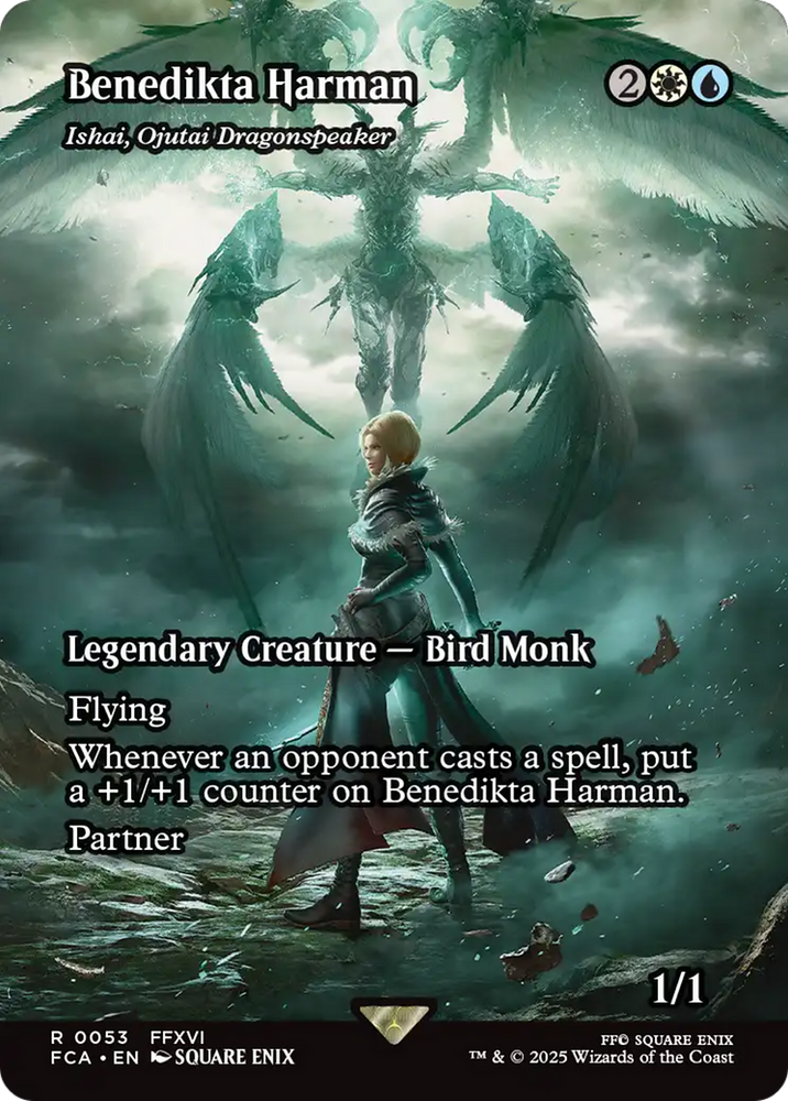 Ishai, Ojutai Dragonspeaker (FCA-053) - FINAL FANTASY: Through the Ages / Benedikta Harman (Borderless) Foil