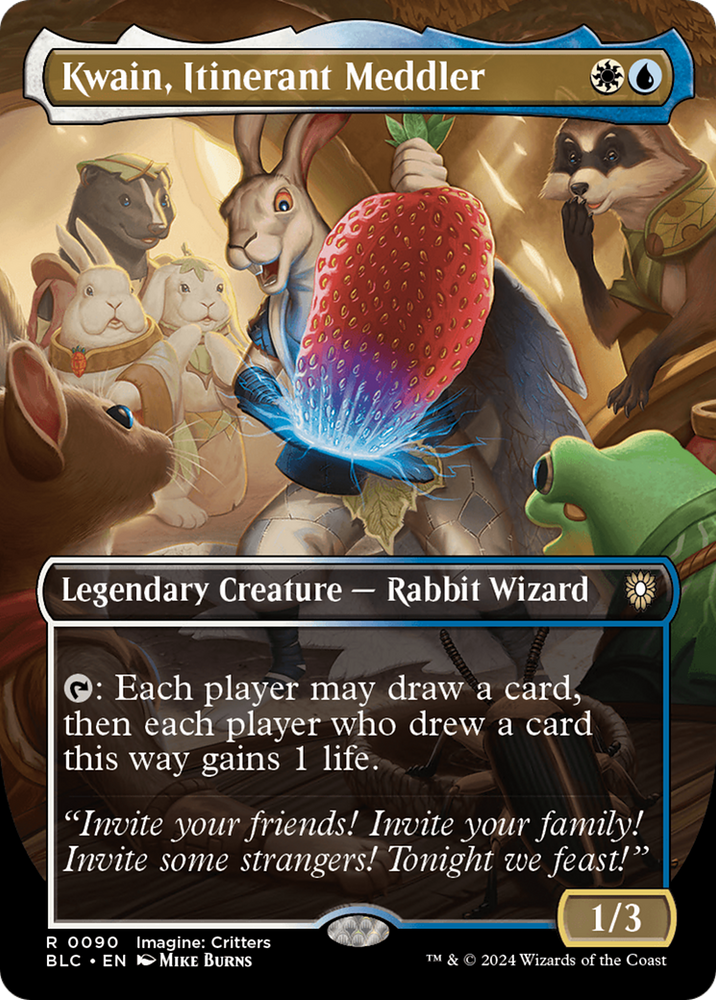 Kwain, Itinerant Meddler (Borderless) [Bloomburrow Commander]