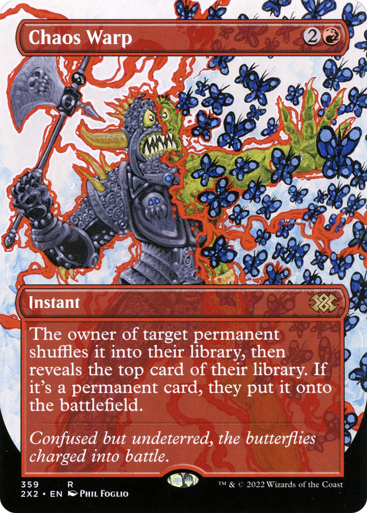 Chaos Warp (Borderless Alternate Art) [Double Masters 2022]