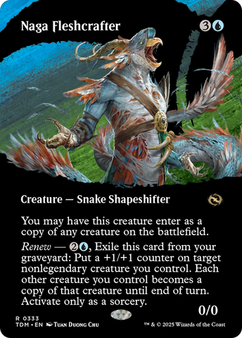 Naga Fleshcrafter (TDM-333) - Tarkir: Dragonstorm: (Showcase) (Borderless)