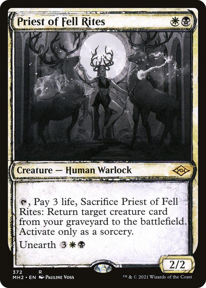 Priest of Fell Rites (Sketch) [Modern Horizons 2]