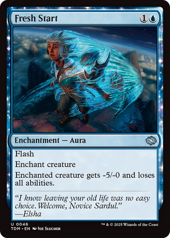 Fresh Start (TDM-046) - Tarkir: Dragonstorm: (enchantment) Foil