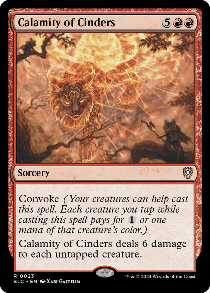 Calamity of Cinders [Bloomburrow Commander]