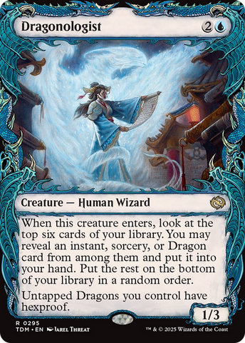 Dragonologist (TDM-295) - Tarkir: Dragonstorm: (Showcase) Foil