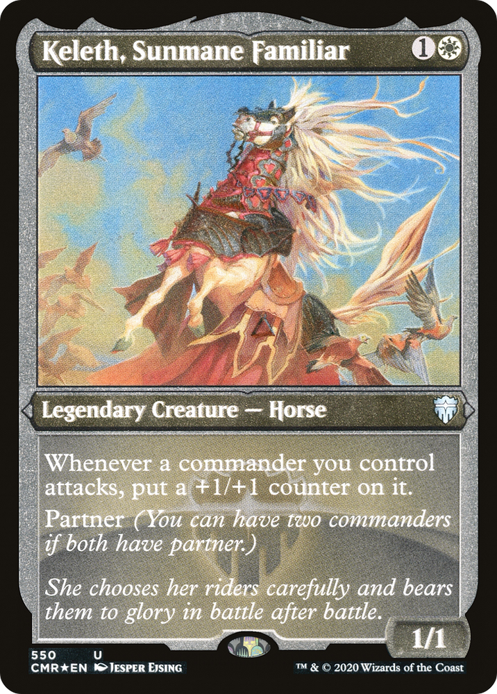 Keleth, Sunmane Familiar (Etched) [Commander Legends]