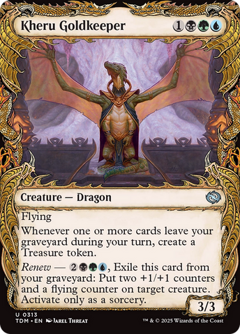 Kheru Goldkeeper (TDM-313) - Tarkir: Dragonstorm: (Showcase) Foil