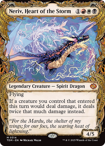 Neriv, Heart of the Storm (TDM-314) - Tarkir: Dragonstorm: (Showcase)