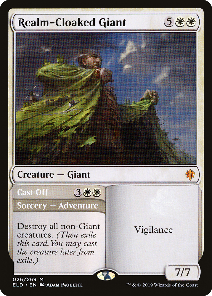 Realm-Cloaked Giant // Cast Off [Throne of Eldraine]