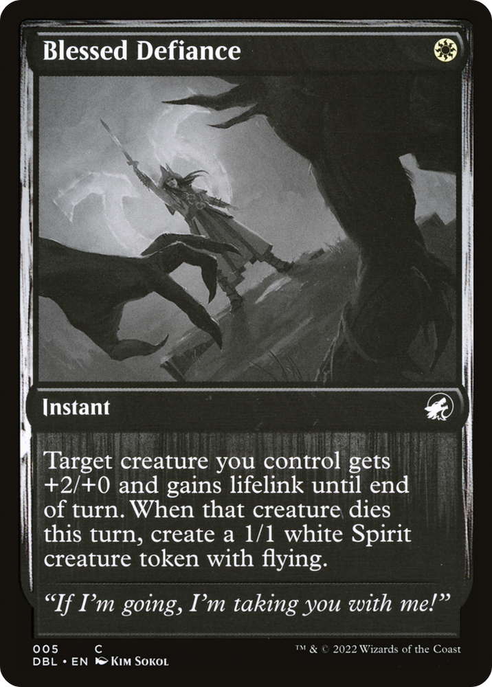 Blessed Defiance [Innistrad: Double Feature]