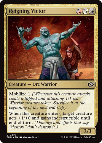 Reigning Victor (TDM-216) - Tarkir: Dragonstorm Foil