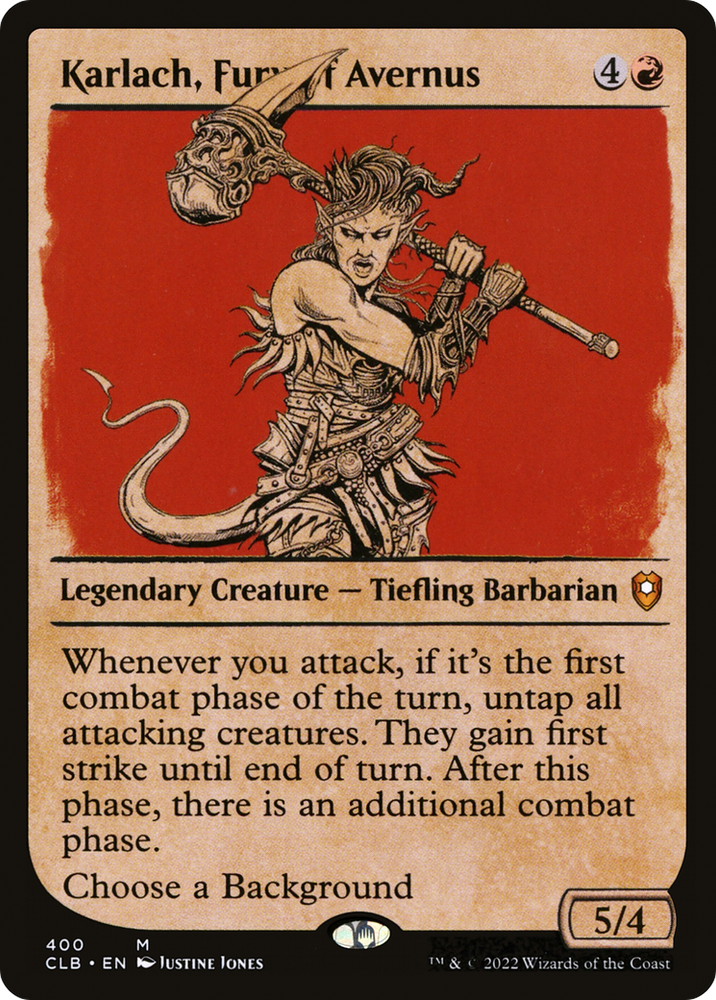 Karlach, Fury of Avernus (Showcase) [Commander Legends: Battle for Baldur's Gate]