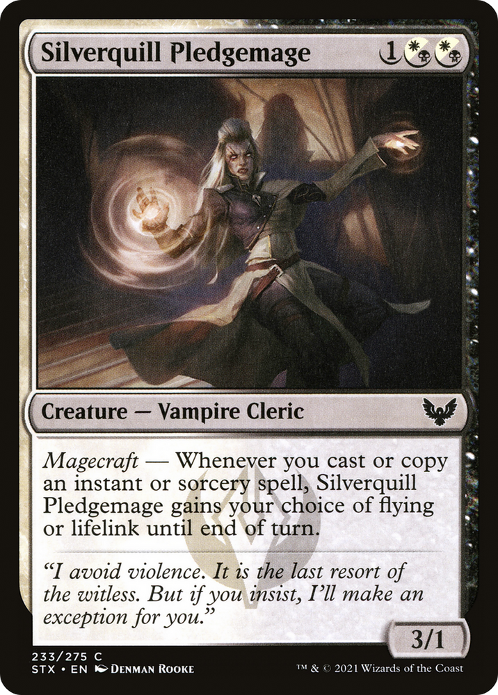 Silverquill Pledgemage [Strixhaven: School of Mages]