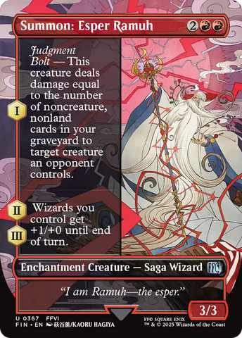 Summon: Esper Ramuh (FIN-367) - FINAL FANTASY: (enchantment) (Borderless)