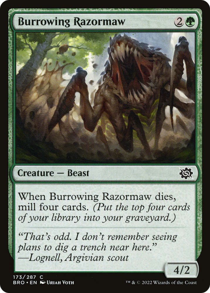 Burrowing Razormaw [The Brothers' War]