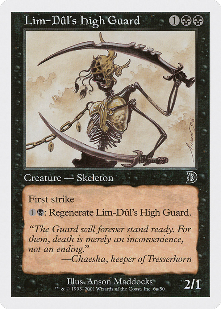 Lim-Dul's High Guard (Holding Sword) [Deckmasters]