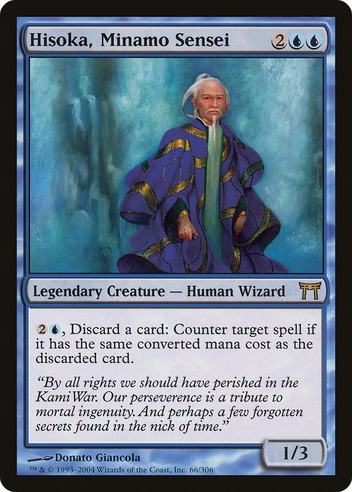 Hisoka, Minamo Sensei [Champions of Kamigawa]