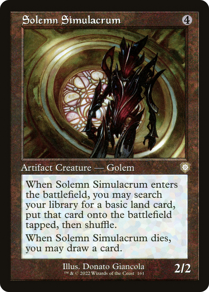 Solemn Simulacrum (Retro) [The Brothers' War Commander]