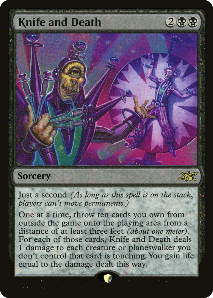 Knife and Death (Galaxy Foil) [Unfinity]