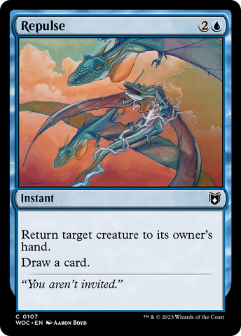 Repulse [Wilds of Eldraine Commander]