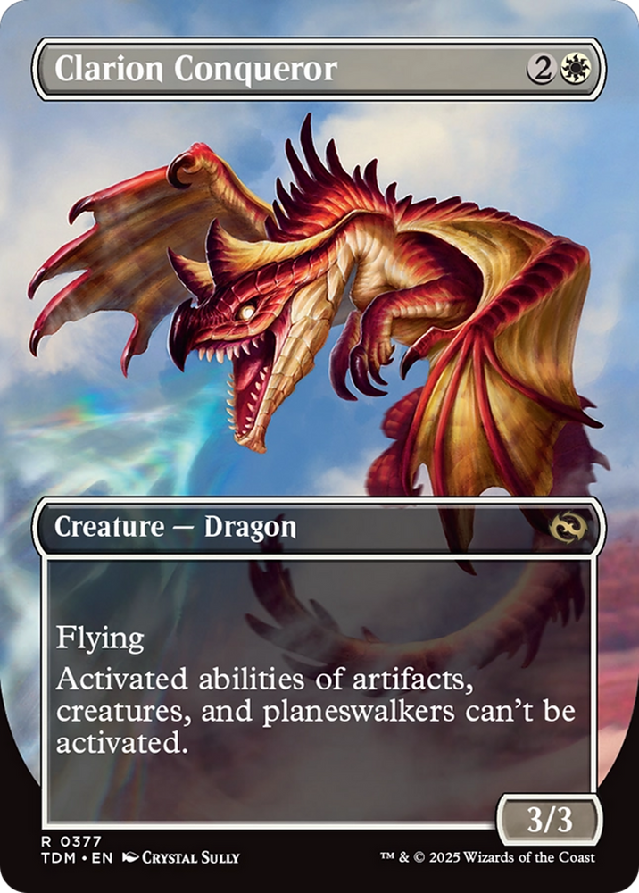 Clarion Conqueror // Clarion Conqueror (TDM-377) - Tarkir: Dragonstorm (Borderless)