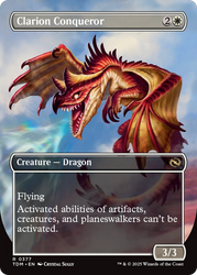 Clarion Conqueror // Clarion Conqueror (TDM-377) - Tarkir: Dragonstorm (Borderless) Foil